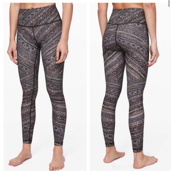 lululemon athletica Pants - Lululemon Wunder Under High-Rise Tight Full-On Luxtreme 28" Tribal Pace six (6)